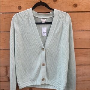 J. Crew Women's Light Green Cardigan